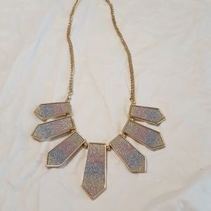 Costume Sparkly Ombre Pastel Necklace